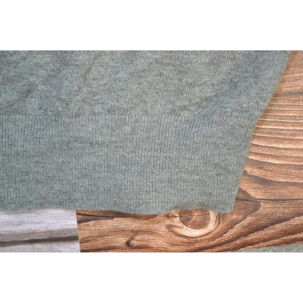 Peter Millar Sweater Mens XL Gray 1/4 Zip Mock Neck Merino Wool Pullover‎